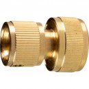 Conector cu stop Topgarden 400404, dimensiune 3/4, din alama