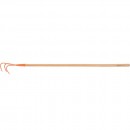 Cultivator cu 3 dinti din metal si coada lunga din lemn, lungime 138 cm