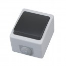 Intrerupator simplu PT, Atom One Way, pentru exterior, IP54
