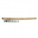 Perie din sarma Vorel 06960, 6 randuri, suport lemn