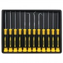 Set 12 surubelnite de precizie Topmaster 220103, Torx, Phillips, Drepte