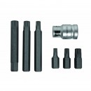 Set 6 biti cu prelungitor Topmaster 330351, M6-M12, 1/2