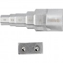 Cheie instalator in trepte cu adaptor 1/2, Cr-V